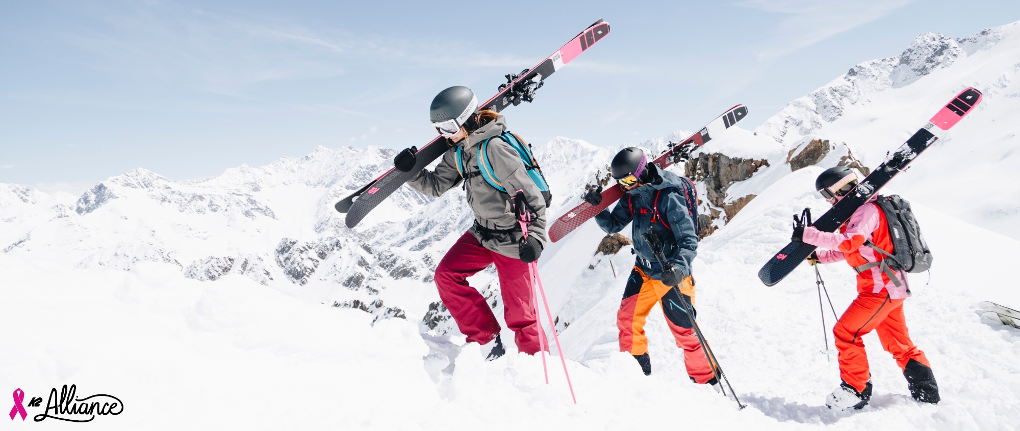K2 Ausruestung für Skitouren Damenkollektion Pink Ribbon