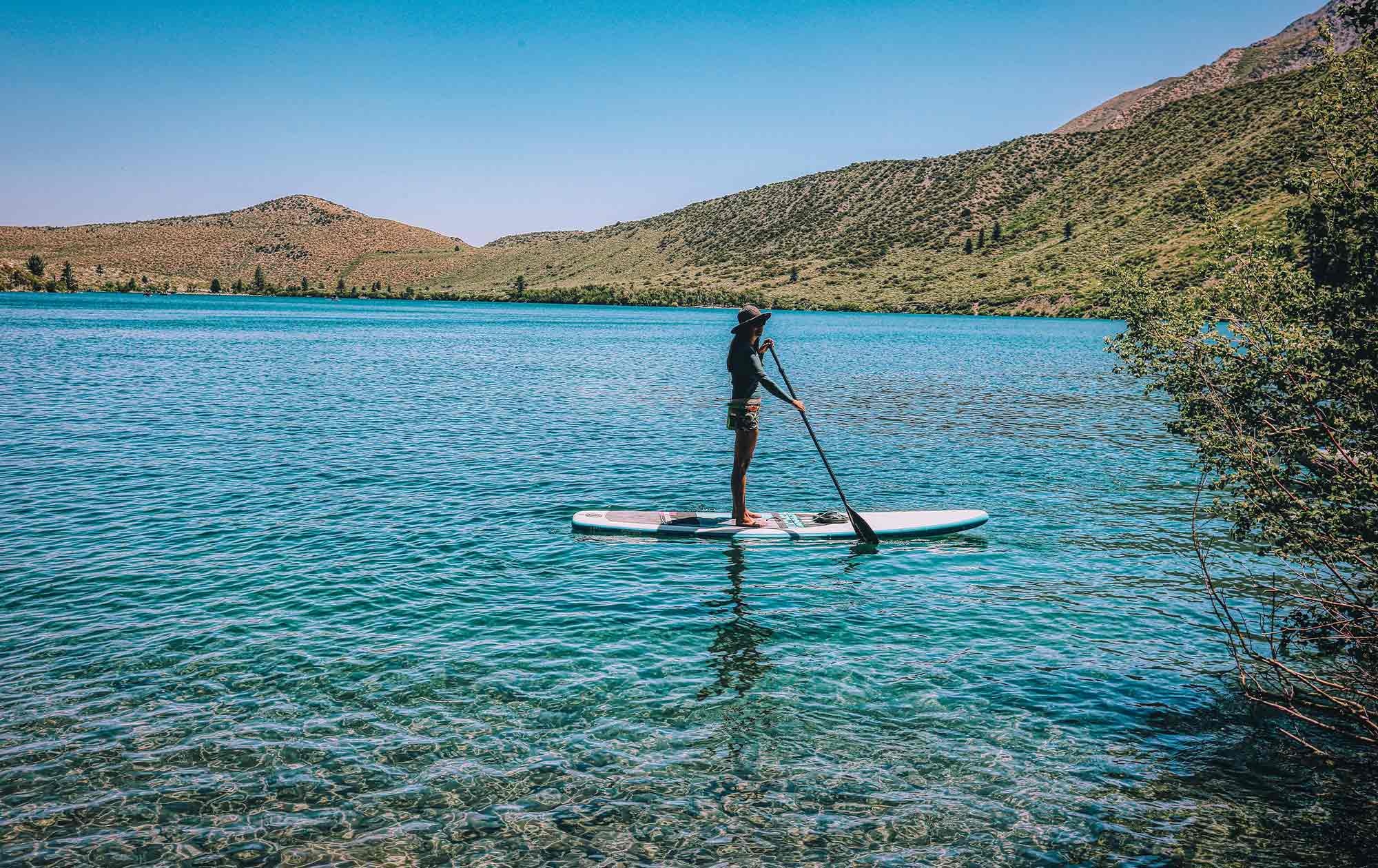 Stand-up-Paddling am See
