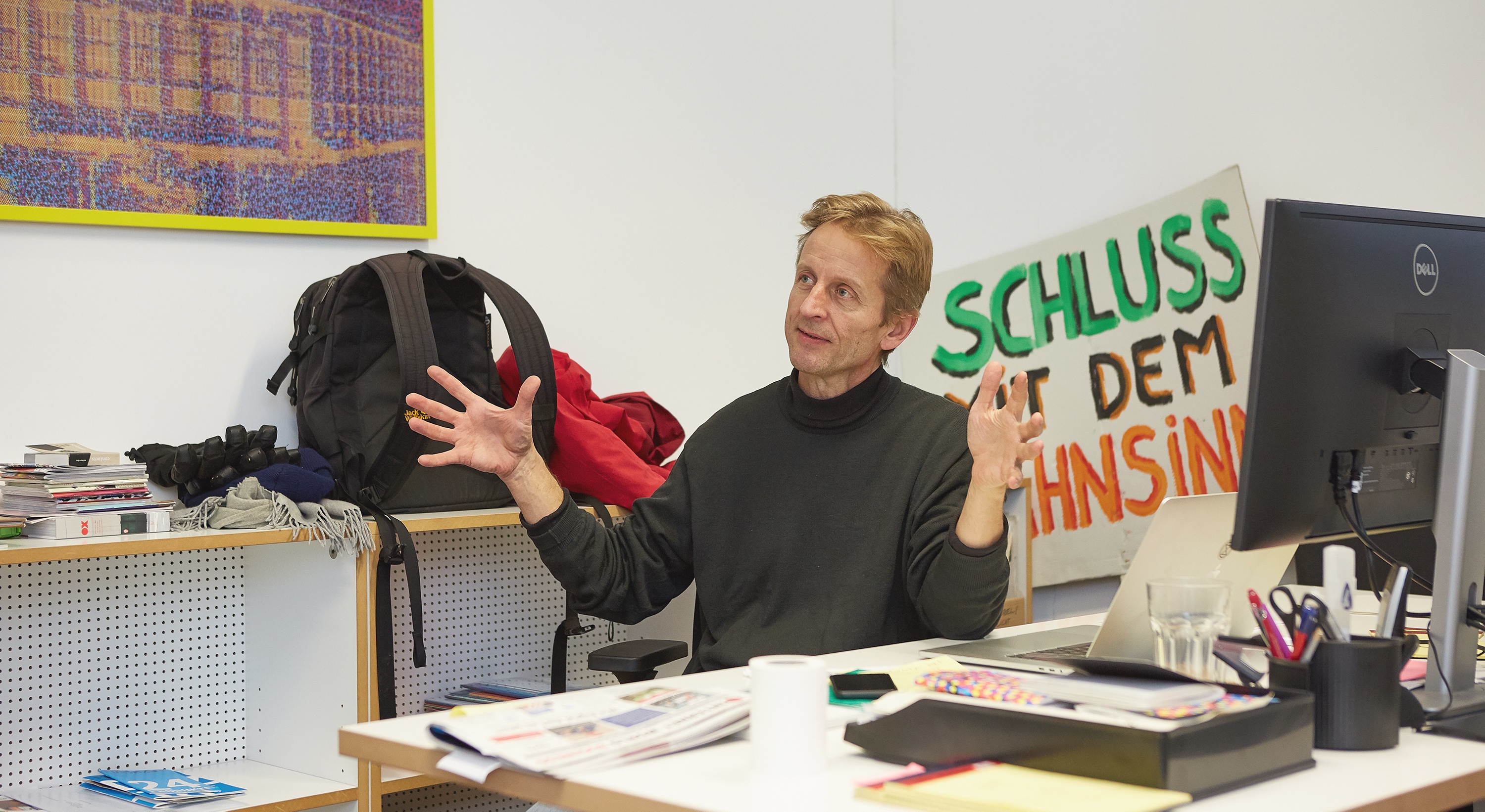 Modulor Geschäftsführer Christof Struhk im Gespräch über das Dilemma: Zwischen Plastikkram und Klimaaktivismus