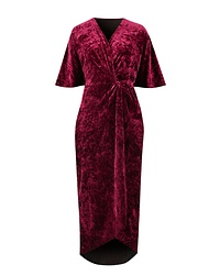 joanna hope berry velvet maxi dress