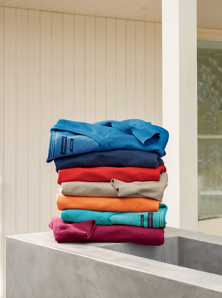 CasaModa, 49,99 € PIMA COTTON V-Pullover mit besonders weichem Griff und angenehmen Tragekomfort durch die feine, hoch- wertige Pima Baumwolle