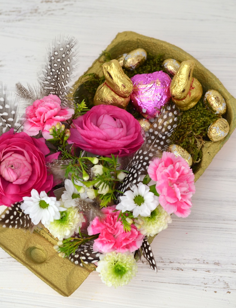 Do it yourself osterdekoration blumige eierschale